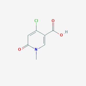 molecular formula C7H6ClNO3 B1312893 4-氯-1-甲基-6-氧代-1,6-二氢吡啶-3-羧酸 CAS No. 821791-59-7