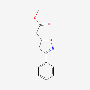 Methyl2-(3-phenyl-4,5-dihydroisoxazol-5-yl)acetate