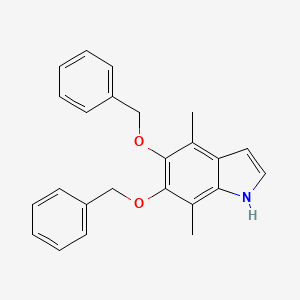 5,6-Bis(benzyloxy)-4,7-dimethyl-1H-indole