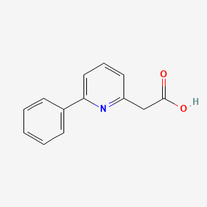 molecular formula C13H11NO2 B13128967 2-(6-Phenylpyridin-2-yl)aceticacid 