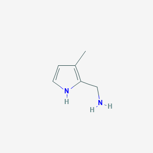 molecular formula C6H10N2 B13128978 (3-Methyl-1H-pyrrol-2-yl)methanamine 