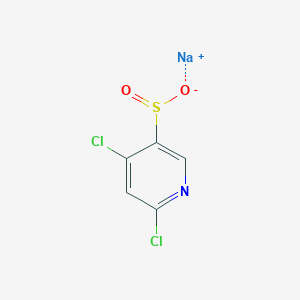 molecular formula C5H2Cl2NNaO2S B13129002 Sodium 4,6-dichloropyridine-3-sulfinate 