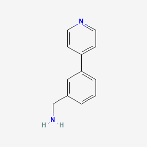B1312901 (3-(Pyridin-4-yl)phenyl)methanamine CAS No. 864069-25-0