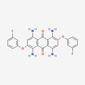 1,4,5,8-Tetraamino-2,6-bis(3-fluorophenoxy)anthracene-9,10-dione