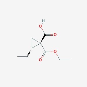 (1S,2R)-1-(Ethoxycarbonyl)-2-ethylcyclopropane-1-carboxylic acid