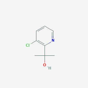 molecular formula C8H10ClNO B13129075 2-(3-Chloropyridin-2-yl)propan-2-ol 