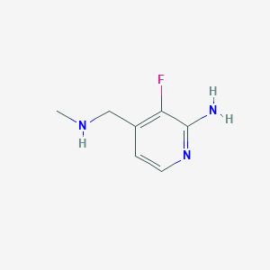 3-Fluoro-4-((methylamino)methyl)pyridin-2-amine