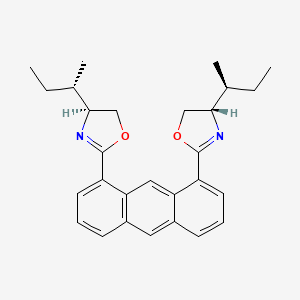 1,8-Bis((S)-4-((S)-sec-butyl)-4,5-dihydrooxazol-2-yl)anthracene