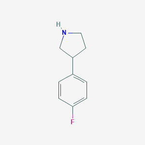 molecular formula C10H12FN B131291 3-(4-氟苯基)吡咯烷 CAS No. 144620-11-1