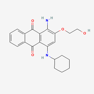 9,10-Anthracenedione, 1-amino-4-(cyclohexylamino)-2-(2-hydroxyethoxy)-