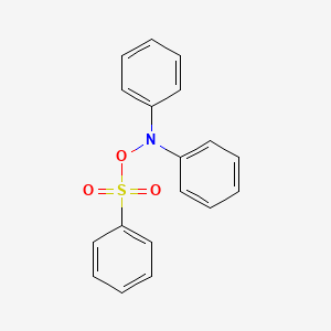 N-[(Benzenesulfonyl)oxy]-N-phenylaniline