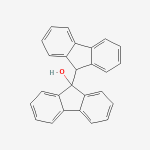 molecular formula C26H18O B13129161 9h,9'h-9,9'-Bifluoren-9-ol CAS No. 981-46-4