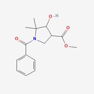 Methyl1-benzoyl-4-hydroxy-5,5-dimethylpyrrolidine-3-carboxylate