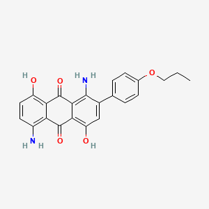 1,5-Diamino-4,8-dihydroxy-2-(4-propoxyphenyl)anthracene-9,10-dione