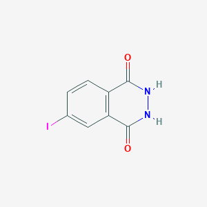 molecular formula C8H5IN2O2 B13129194 6-Iodo-2,3-dihydrophthalazine-1,4-dione 