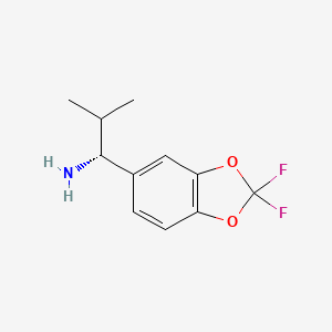 (R)-1-(2,2-difluorobenzo[d][1,3]dioxol-5-yl)-2-methylpropan-1-amine hydrochloride