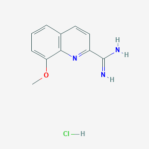 8-Methoxyquinoline-2-carboximidamidehydrochloride