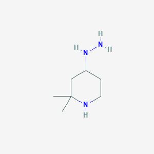 4-Hydrazinyl-2,2-dimethylpiperidine