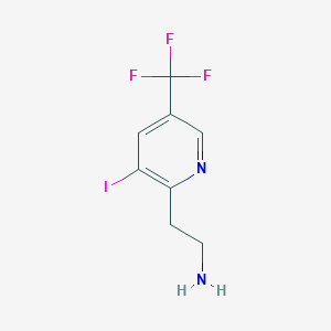 2-(3-Iodo-5-(trifluoromethyl)pyridin-2-yl)ethan-1-amine