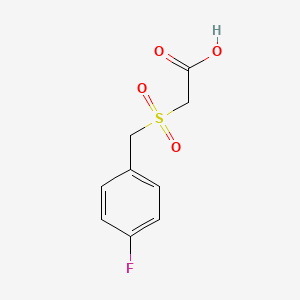 molecular formula C9H9FO4S B1312927 [(4-氟苄基)磺酰基]乙酸 CAS No. 222639-41-0