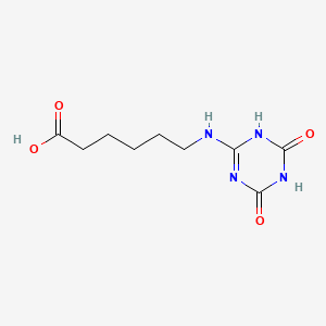 6-((1,4,5,6-Tetrahydro-4,6-dioxo-1,3,5-triazin-2-yl)amino)hexanoicacid