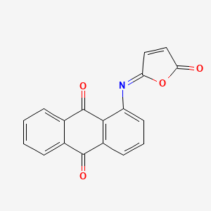 molecular formula C18H9NO4 B13129291 1-[(Z)-(5-Oxofuran-2(5H)-ylidene)amino]anthracene-9,10-dione CAS No. 105701-43-7