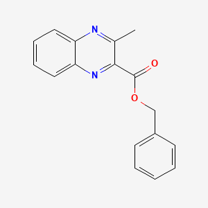 molecular formula C17H14N2O2 B1312930 2-Quinoxalinecarboxylic acid, 3-methyl-, phenylmethyl ester CAS No. 389121-59-9