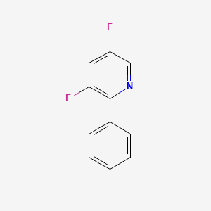 molecular formula C11H7F2N B13129302 3,5-Difluoro-2-phenylpyridine 