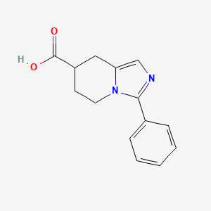 3-Phenyl-5,6,7,8-tetrahydroimidazo[1,5-a]pyridine-7-carboxylicacid