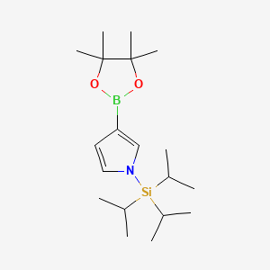 molecular formula C19H36BNO2Si B1312935 3-(4,4,5,5-Tetramethyl-1,3,2-dioxaborolan-2-YL)-1-[tris(1-methylethyl)silyl]-1H-pyrrole CAS No. 365564-11-0