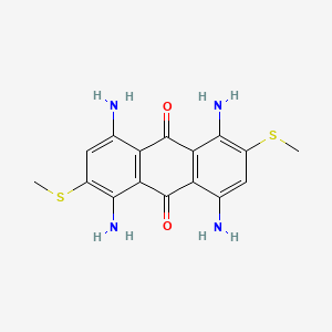 1,4,5,8-Tetraamino-2,6-bis(methylsulfanyl)anthracene-9,10-dione