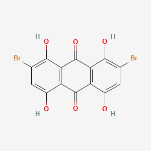 2,7-Dibromo-1,4,5,8-tetrahydroxyanthracene-9,10-dione