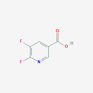 molecular formula C6H3F2NO2 B1312940 5,6-二氟吡啶-3-羧酸 CAS No. 851386-33-9