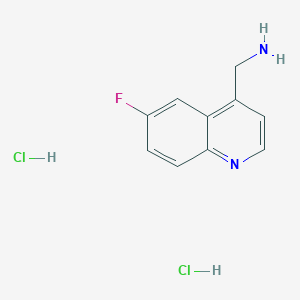 (6-Fluoroquinolin-4-yl)methanamine;dihydrochloride