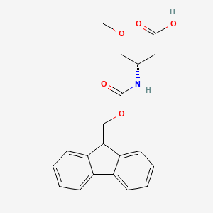 molecular formula C20H21NO5 B13129417 Fmoc-D-beta-homoSer(Me)-OH 