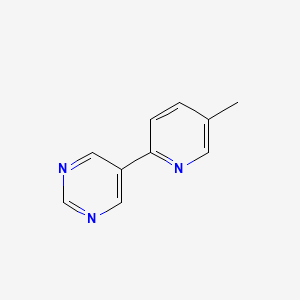 molecular formula C10H9N3 B1312942 5-(5-Methylpyridin-2-yl)pyrimidine CAS No. 341503-03-5