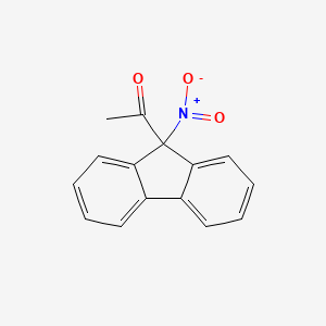 1-(9-Nitro-9H-fluoren-9-YL)ethan-1-one