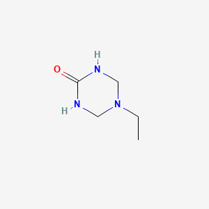 molecular formula C5H11N3O B13129430 5-Ethyl-1,3,5-triazinan-2-one CAS No. 1770-98-5