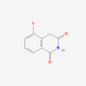 molecular formula C9H6FNO2 B13129498 5-Fluoroisoquinoline-1,3(2H,4H)-dione 