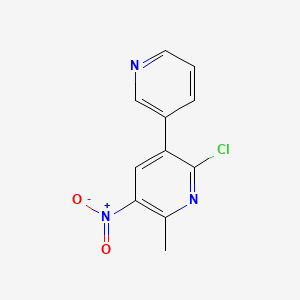 2-Chloro-6-methyl-5-nitro-3,3'-bipyridine