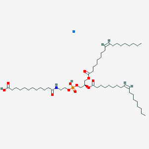 16,18,22-Trioxa-13-aza-17-phosphatetracontanoicacid,17-hydroxy-12,23-dioxo-20-[[(9Z)-1-oxo-9-octadecenyl]oxy]-,17-oxide,monosodiumsalt,(20R,31Z)-