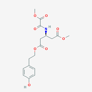 (S)-1-(4-Hydroxyphenethyl) 5-methyl 3-(2-methoxy-2-oxoacetamido)pentanedioate