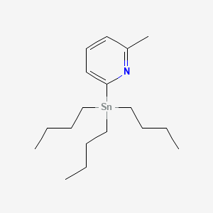 molecular formula C18H33NSn B1312957 2-甲基-6-(三丁基锡)吡啶 CAS No. 259807-95-9