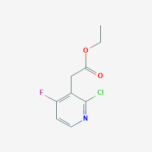 Ethyl 2-(2-chloro-4-fluoropyridin-3-yl)acetate