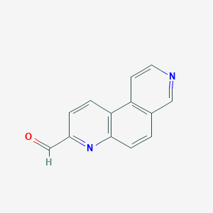 molecular formula C13H8N2O B13129592 3,7-Phenanthroline-8-carbaldehyde CAS No. 65990-95-6