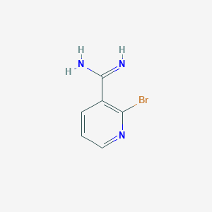 molecular formula C6H6BrN3 B13129597 2-Bromonicotinimidamide 