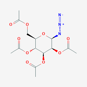 molecular formula C14H19N3O9 B1312963 2,3,4,6-四-O-乙酰基-b-D-甘露糖吡喃糖基叠氮化物 CAS No. 65864-60-0