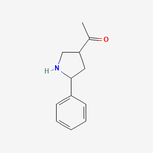 1-(5-Phenylpyrrolidin-3-YL)ethanone