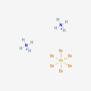 molecular formula Br6H8N2Pt B13129656 Ammoniumhexabromoplatinate(iv) 