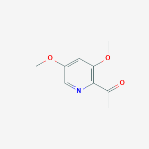 molecular formula C9H11NO3 B13129675 1-(3,5-Dimethoxypyridin-2-yl)ethanone 